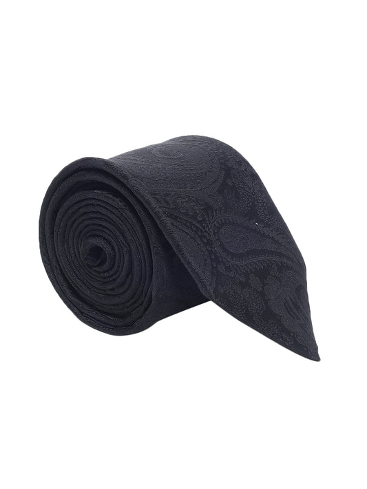 Men's Paisley Design Black Tie