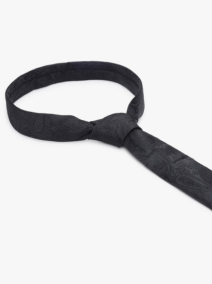 Men's Paisley Design Black Tie