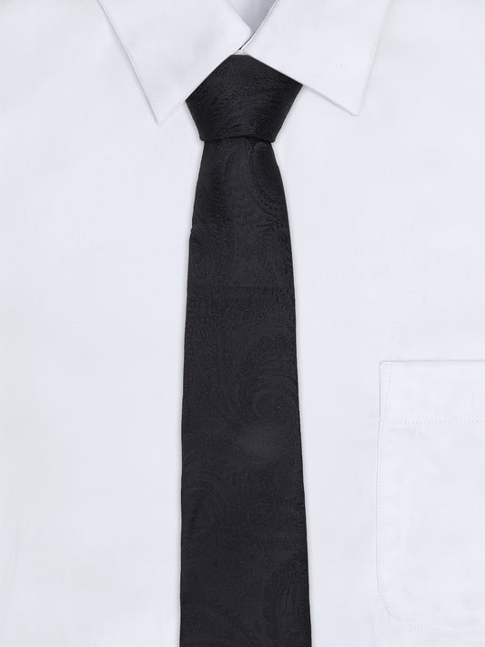 Men's Paisley Design Black Tie