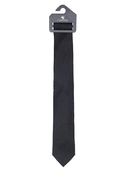 Men's Paisley Design Black Tie