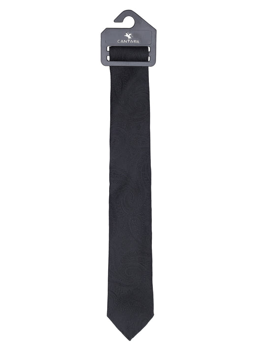 Men's Paisley Design Black Tie
