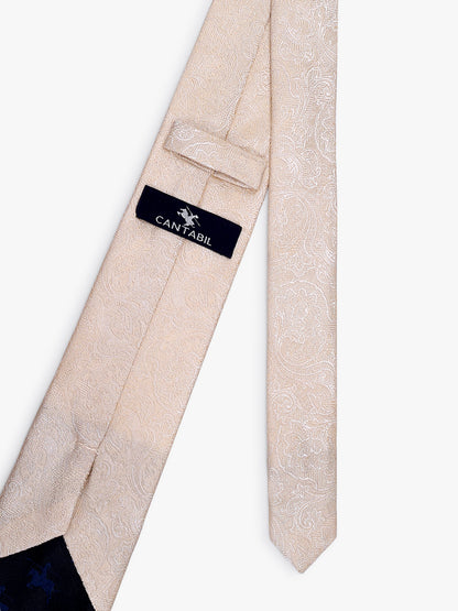 Men's Paisley Design Fawn Tie