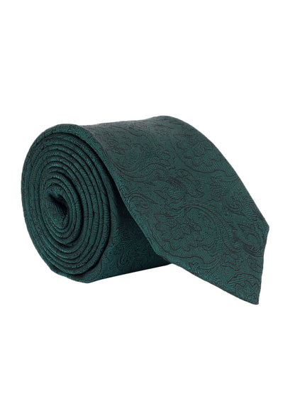 Men's Paisley Design Green Tie