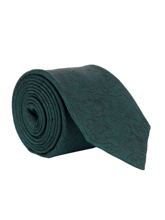 Men's Paisley Design Green Tie
