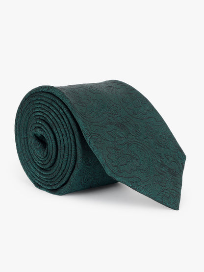Men's Paisley Design Green Tie