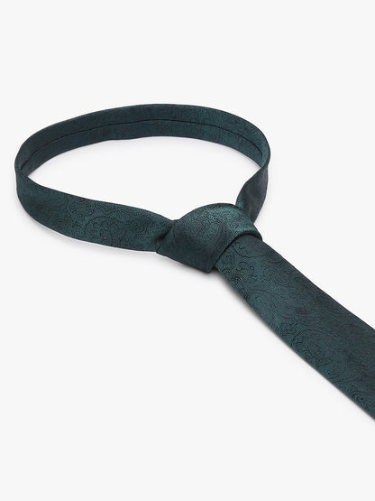 Men's Paisley Design Green Tie