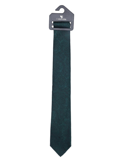 Men's Paisley Design Green Tie