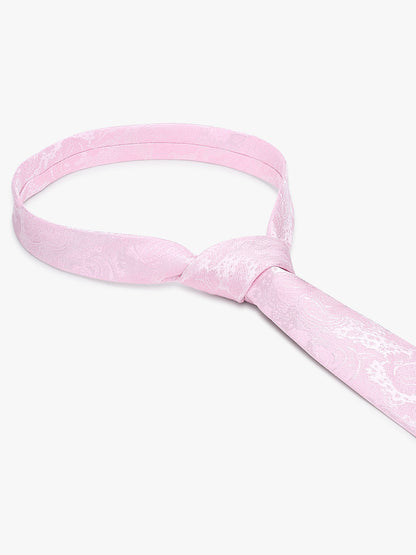 Men's Paisley Design Pink Tie