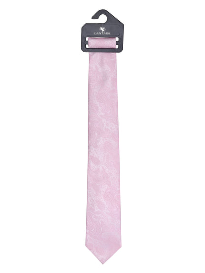 Men's Paisley Design Pink Tie