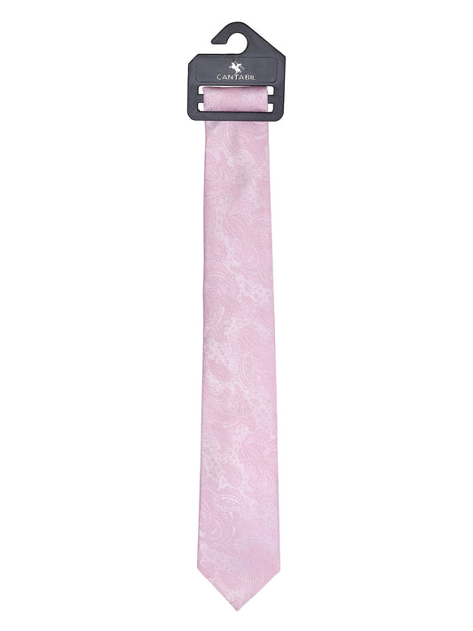Men's Paisley Design Pink Tie