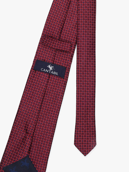 Men's Polka Dot Maroon Tie