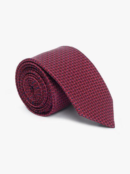 Men's Polka Dot Maroon Tie