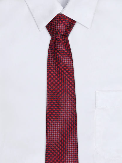 Men's Polka Dot Maroon Tie
