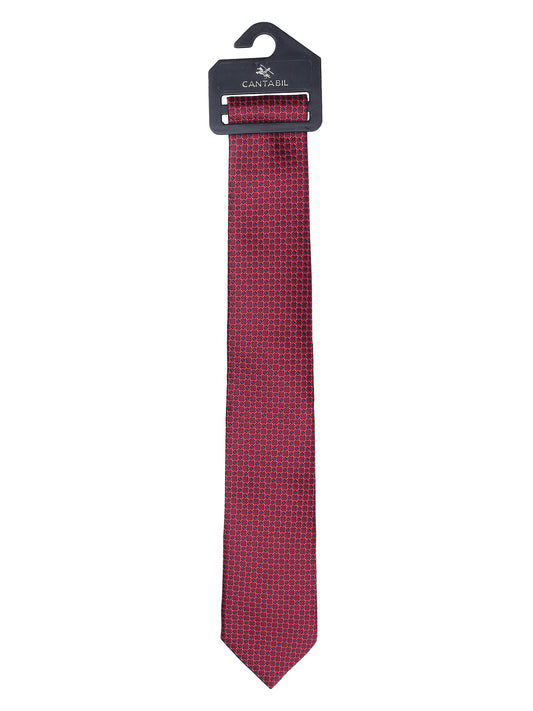 Men's Polka Dot Maroon Tie