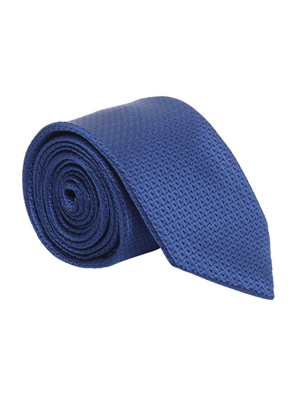 Men's Printed Blue Tie