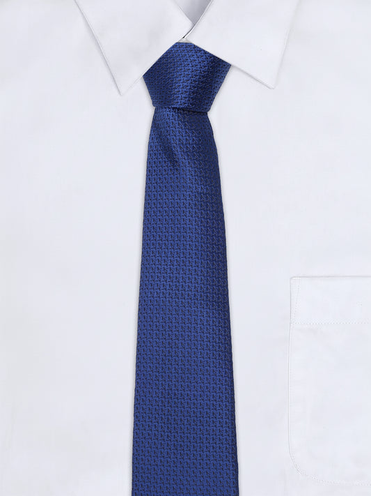 Men's Printed Blue Tie