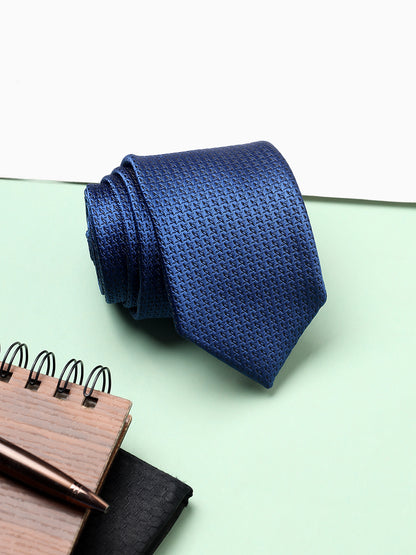 Men's Printed Blue Tie