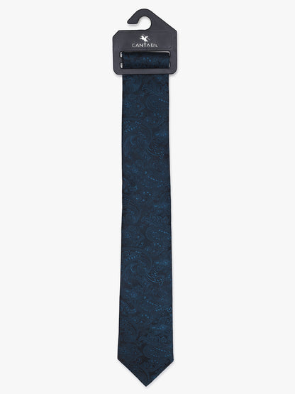 Men's Paisley Design Teal Tie