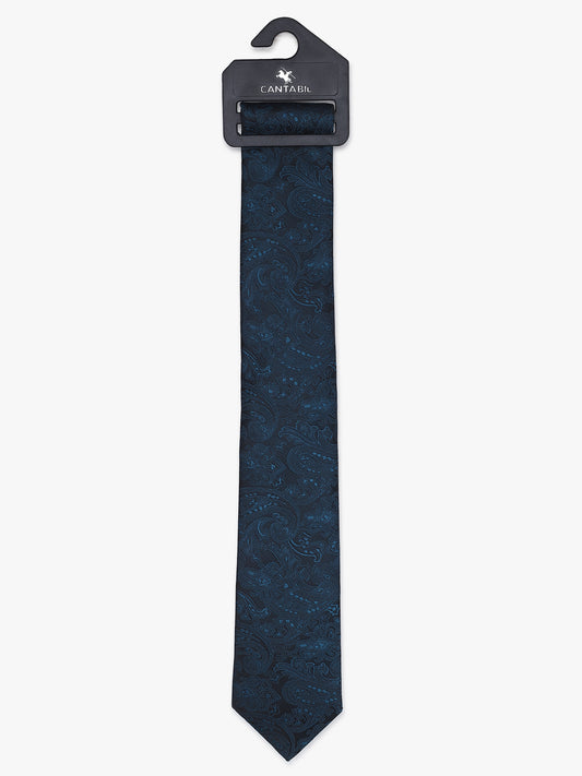 Men's Paisley Design Teal Tie