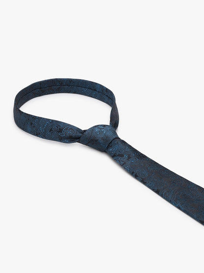 Men's Paisley Design Teal Tie