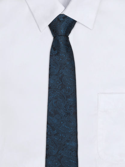 Men's Paisley Design Teal Tie