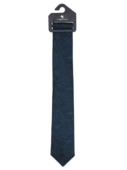 Men's Paisley Design Teal Tie