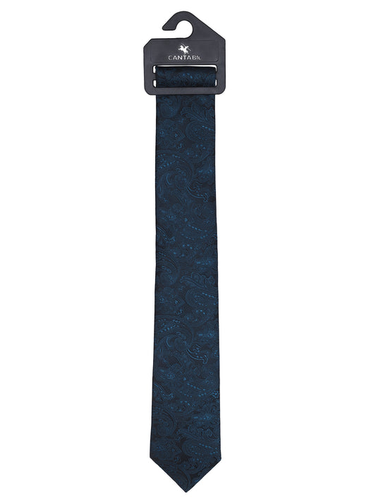 Men's Paisley Design Teal Tie
