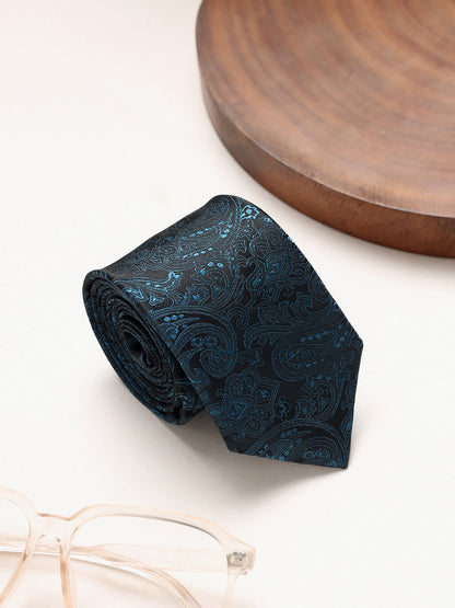 Men's Paisley Design Teal Tie