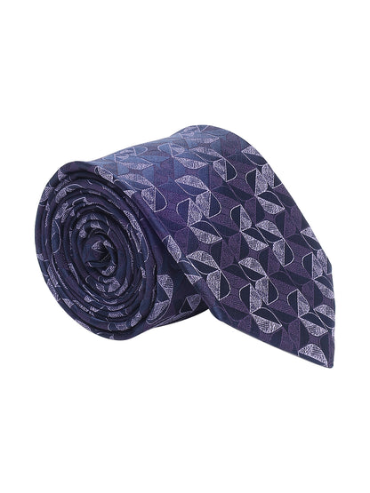 Men's Floral Print Wine Tie