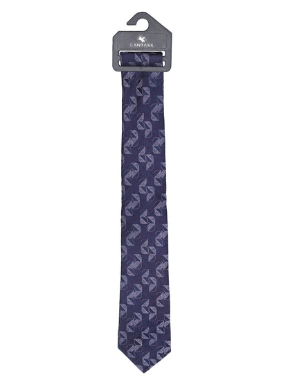 Men's Floral Print Wine Tie