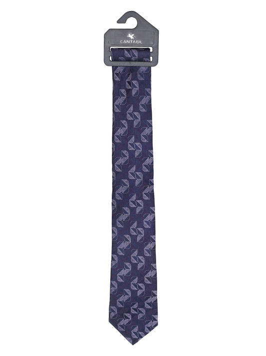 Men's Floral Print Wine Tie