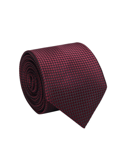 Men's Dobby Tie Set with Pocket Square