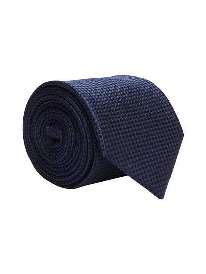 Men's Dobby Tie Set with Pocket Square