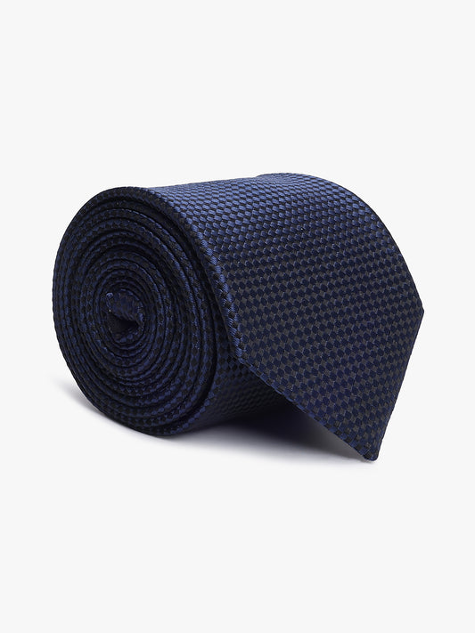Men's Dobby Tie Set with Pocket Square
