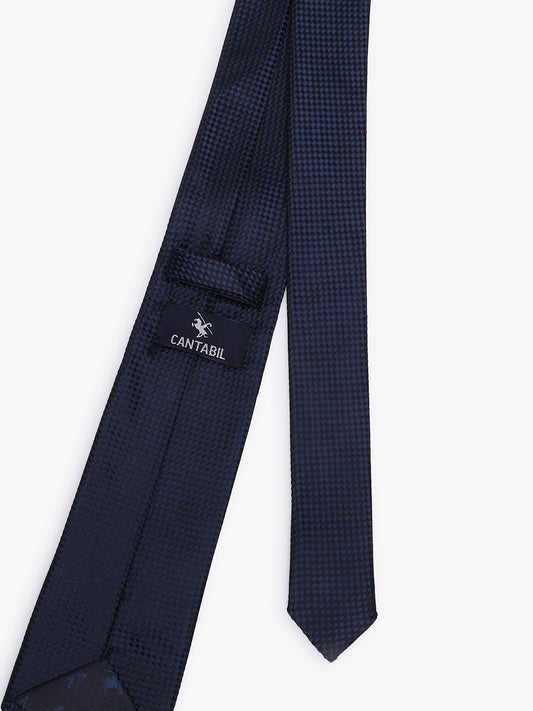 Men's Dobby Tie Set with Pocket Square