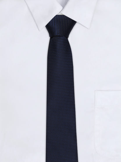 Men's Dobby Tie Set with Pocket Square