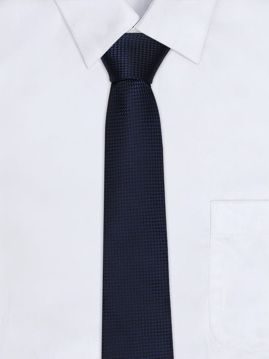 Men's Dobby Tie Set with Pocket Square