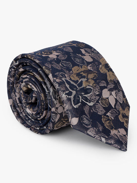 Men Onion Printed Tie With Pocket Square