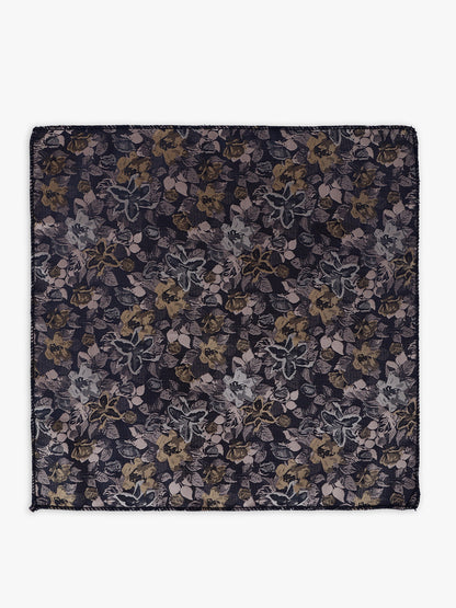 Men Onion Printed Tie With Pocket Square