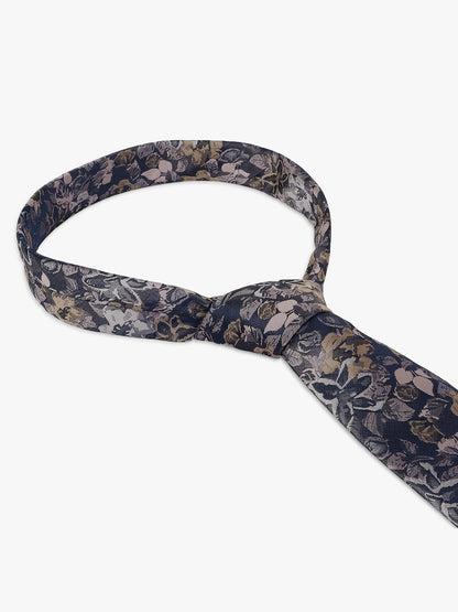 Men Onion Printed Tie With Pocket Square