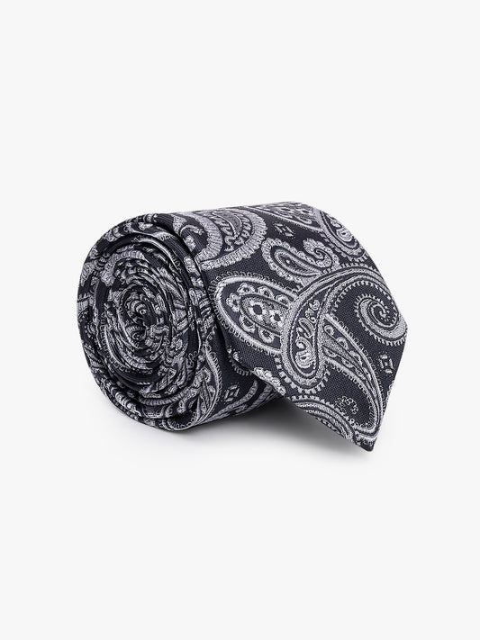 Men's Paisley Tie Set with Pocket Square