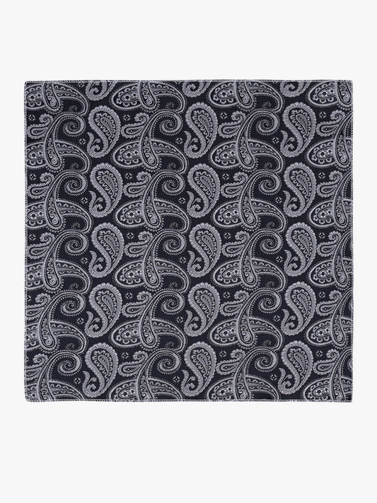 Men's Paisley Tie Set with Pocket Square