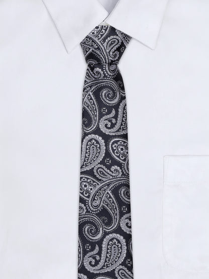Men's Paisley Tie Set with Pocket Square