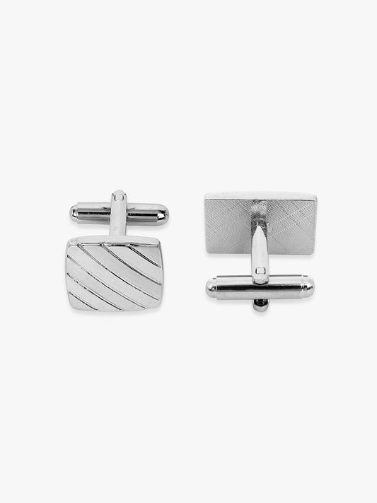 Men Maroon Printed Tie With Pocket Square and Cufflinks