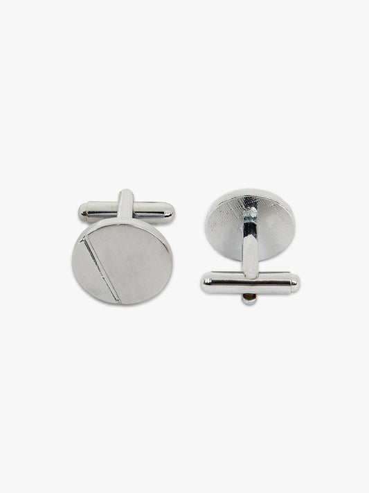 Men Maroon Printed Tie With Pocket Square and Cufflinks