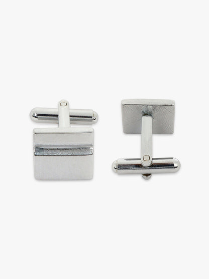 Men Brown Printed Tie With Pocket Square and Cufflinks