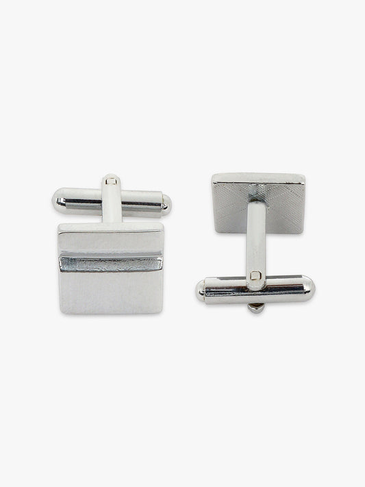 Men Brown Printed Tie With Pocket Square and Cufflinks