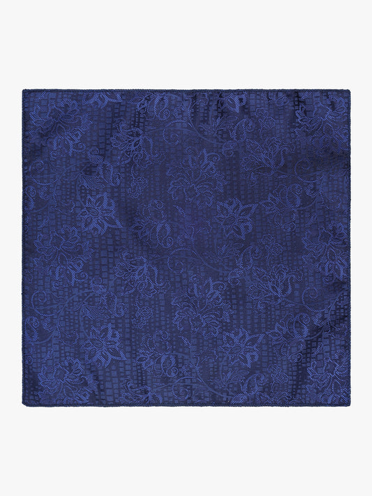 Men's Floral Print Tie Set with Pocket Square
