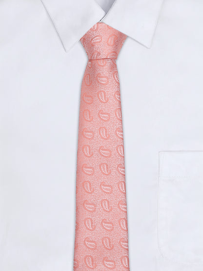 Men's Paisley Tie Set with Pocket Square