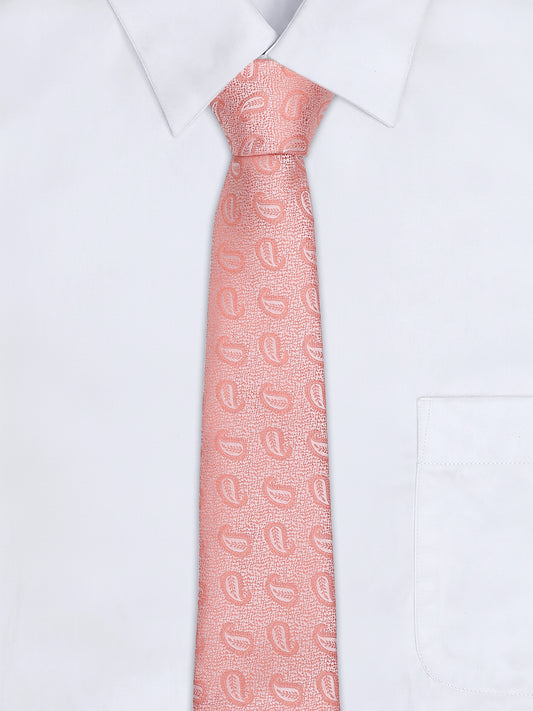 Men's Paisley Tie Set with Pocket Square